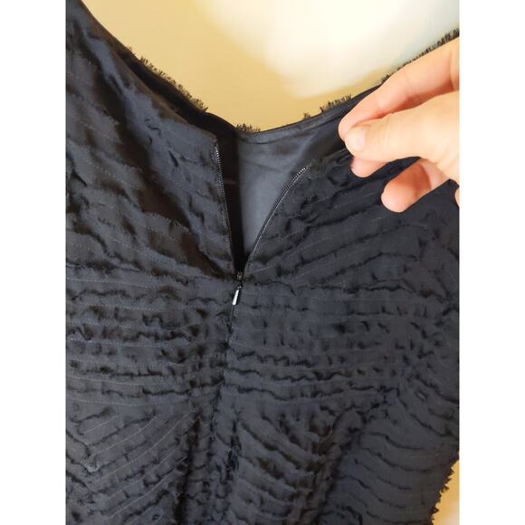 Talbots Black Silk Textured Sleeveless Dress Women's Size 12 NWT Designer - Picture 5 of 9